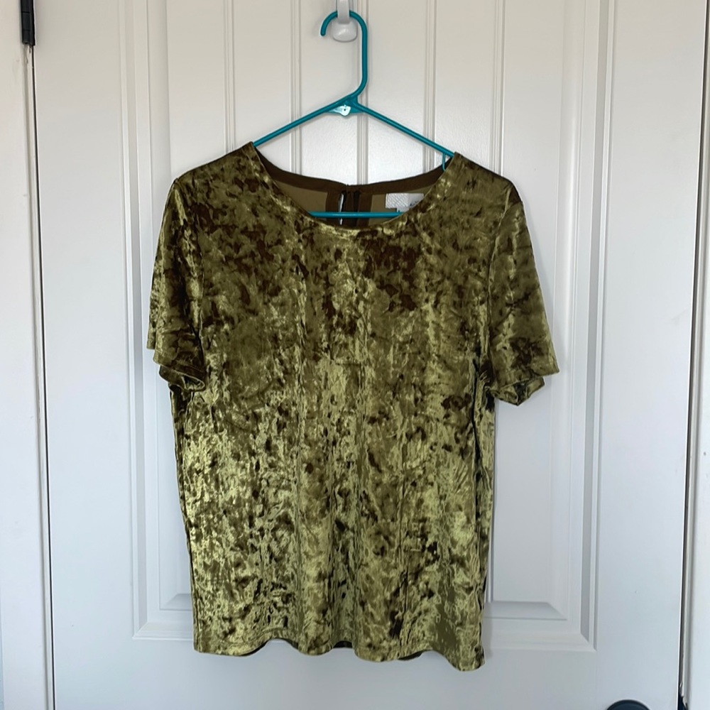 Mustard/Gold Velvet Blouse